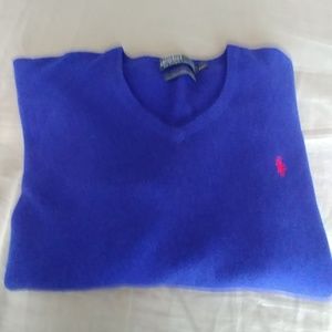 Blue wool sweater